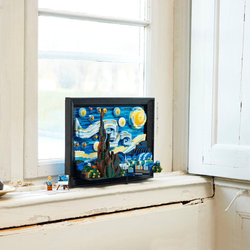 LEGO® Ideas Vincent van Gogh - The Starry Night - Bộ Lắp Ráp Mô Hình Nghệ Thuật 3D LEGO 21333 - Hình ảnh bổ sung 7