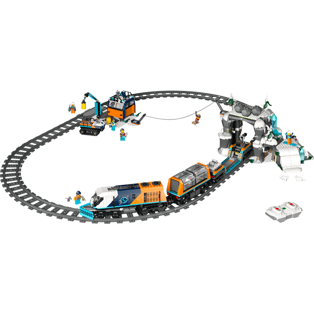 LEGO® City Explorer's Arctic Polar Express Train - Tàu Hỏa Thám Hiểm Bắc Cực Điều Khiển Từ Xa - LEGO 60470 - Hình ảnh chi tiết 2