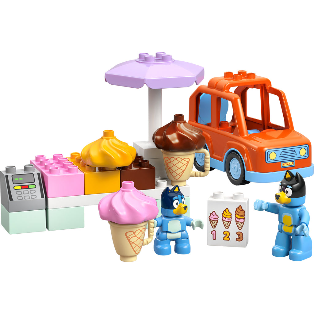 LEGO® DUPLO® Bluey: Ice Cream Trip with Bluey - Bộ Đồ Chơi Xe Kem Bluey 10458 - LEGO - Hình ảnh chi tiết 2