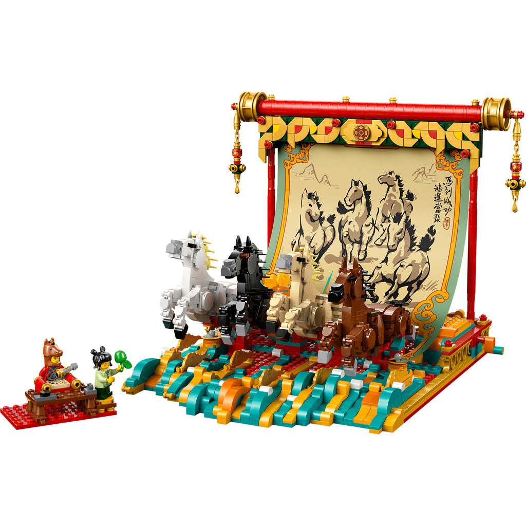 LEGO® Spring Festival Galloping Horse Canvas - Mô hình tranh ngựa phi Mã Đáo Thành Công - LEGO 80119 - Hình ảnh chi tiết 2