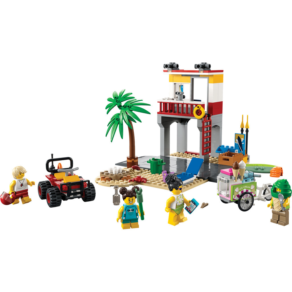 LEGO® City Beach Lifeguard Station 60328 - Đồ Chơi Lắp Ráp Trạm Cứu Hộ Bờ Biển - Hình ảnh chi tiết 2