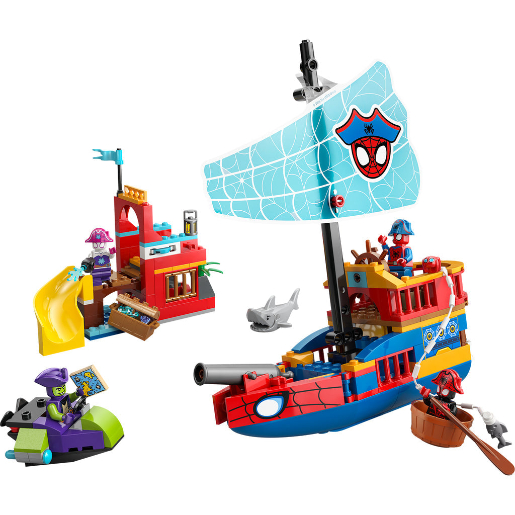 LEGO® Marvel Spidey and His Amazing Friends Team Spidey Pirate Ship - Đồ Chơi Lắp Ráp Tàu Hải Tặc 11208 - Hình ảnh chi tiết 2