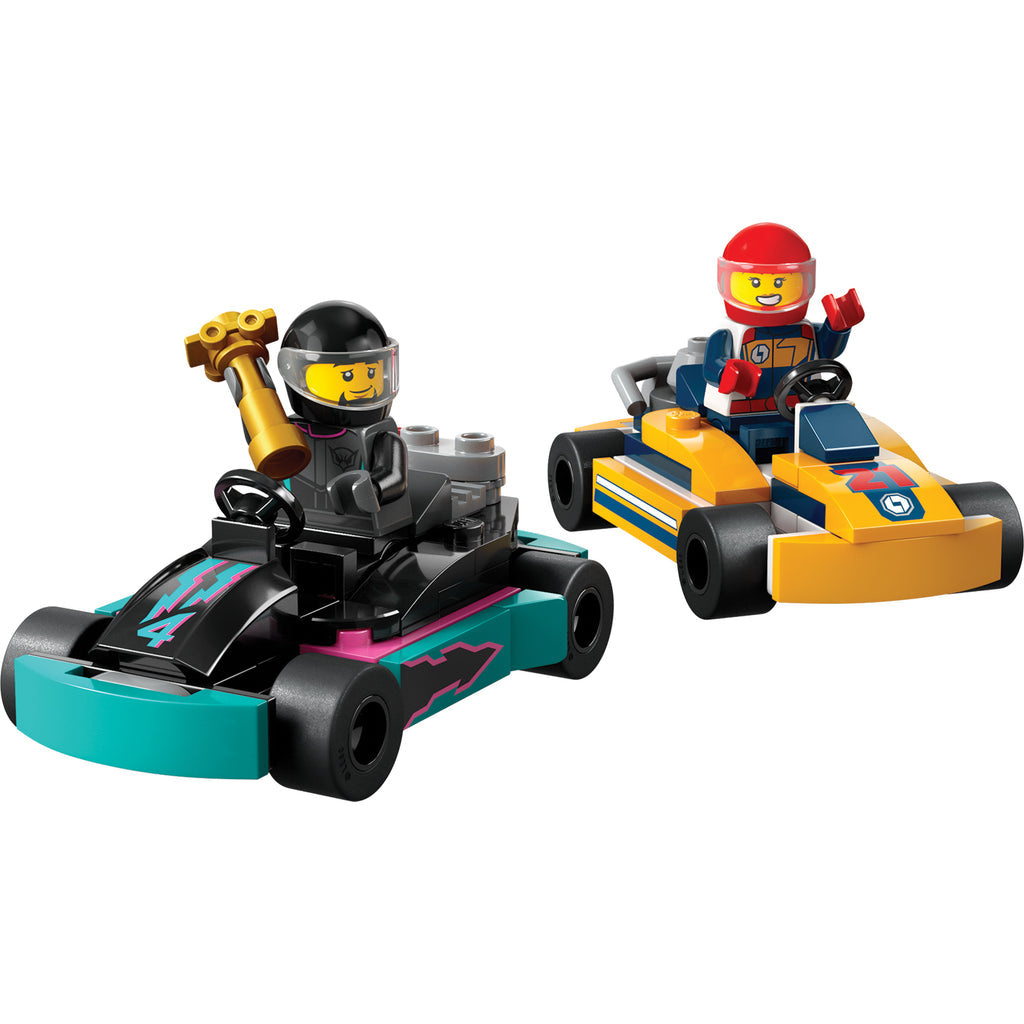 LEGO® City Go-Karts and Race Drivers - Đồ chơi lắp ráp xe đua - LEGO 60400 - Hình ảnh chi tiết 2