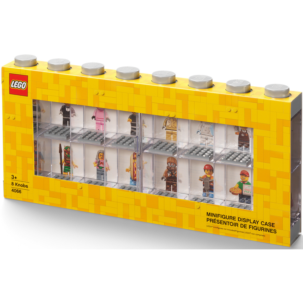 Lego Minifigure Display Case 16 - Grey - Hộp Trưng Bày 16 Nhân Vật Lego Chính Hãng - Hình ảnh sản phẩm