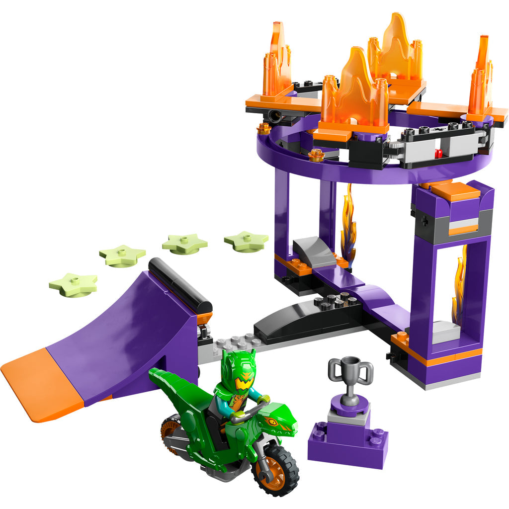 LEGO® City Dunk Stunt Ramp Challenge - Bộ Đồ Chơi Xe Mô Tô Nhảy Cầu Mạo Hiểm LEGO 60359 - Hình ảnh chi tiết 2