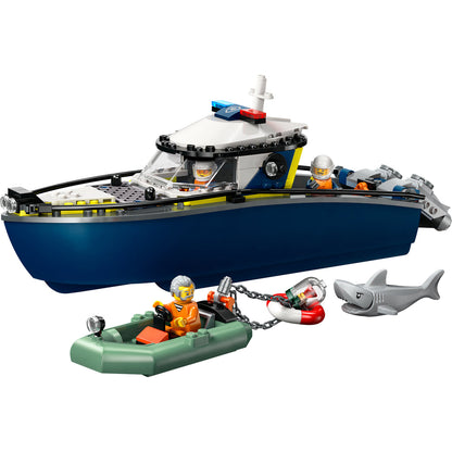 LEGO® City Police Boat Chase - Đồ Chơi Thuyền Cảnh Sát Lắp Ráp - LEGO 60456 - Hình ảnh chi tiết 2