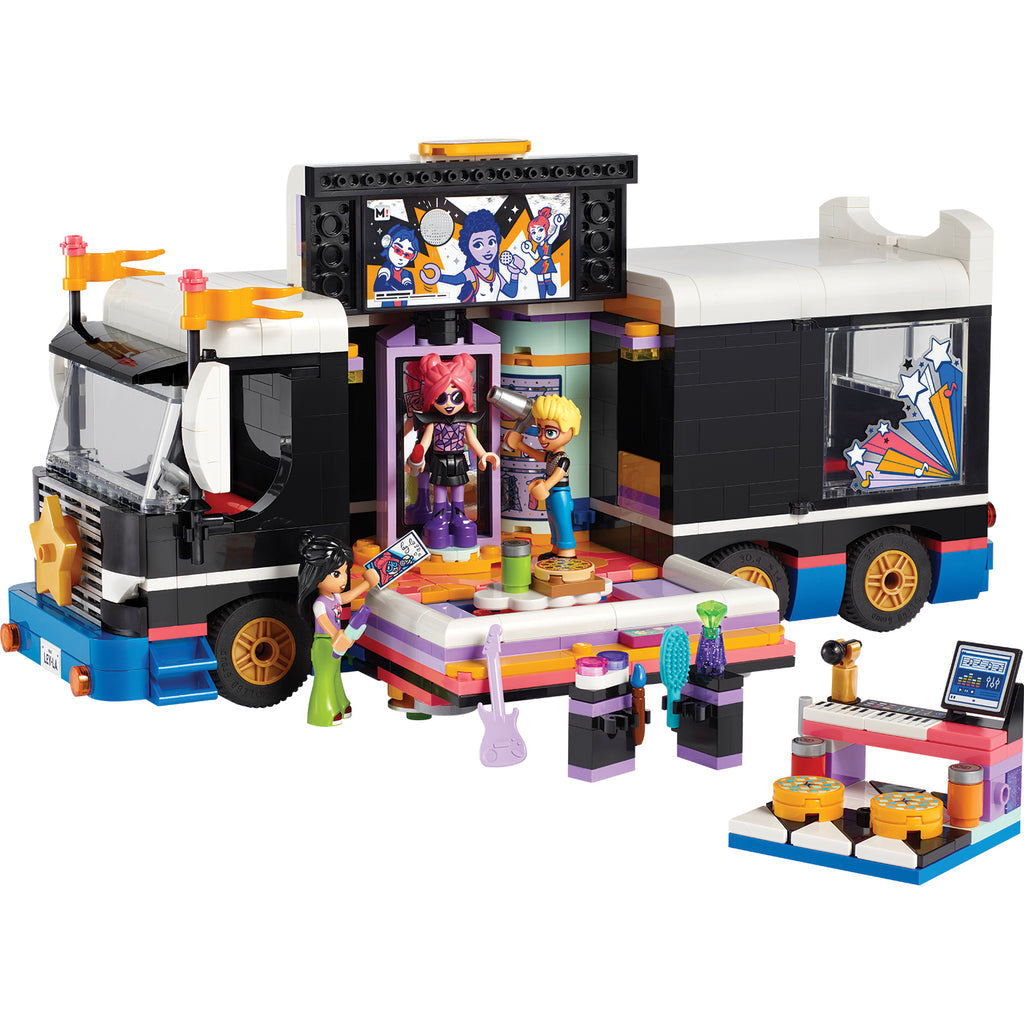 LEGO® Friends™ Pop Star Music Tour Bus - Xe Buýt Lưu Diễn Ngôi Sao Ca Nhạc LEGO 42619 - Hình ảnh chi tiết 2
