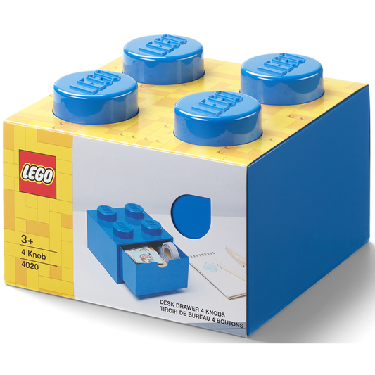 LEGO Desk Drawer 4 - Blue - Ngăn kéo để bàn 4 nút - LEGO 40201731 - Hình ảnh sản phẩm