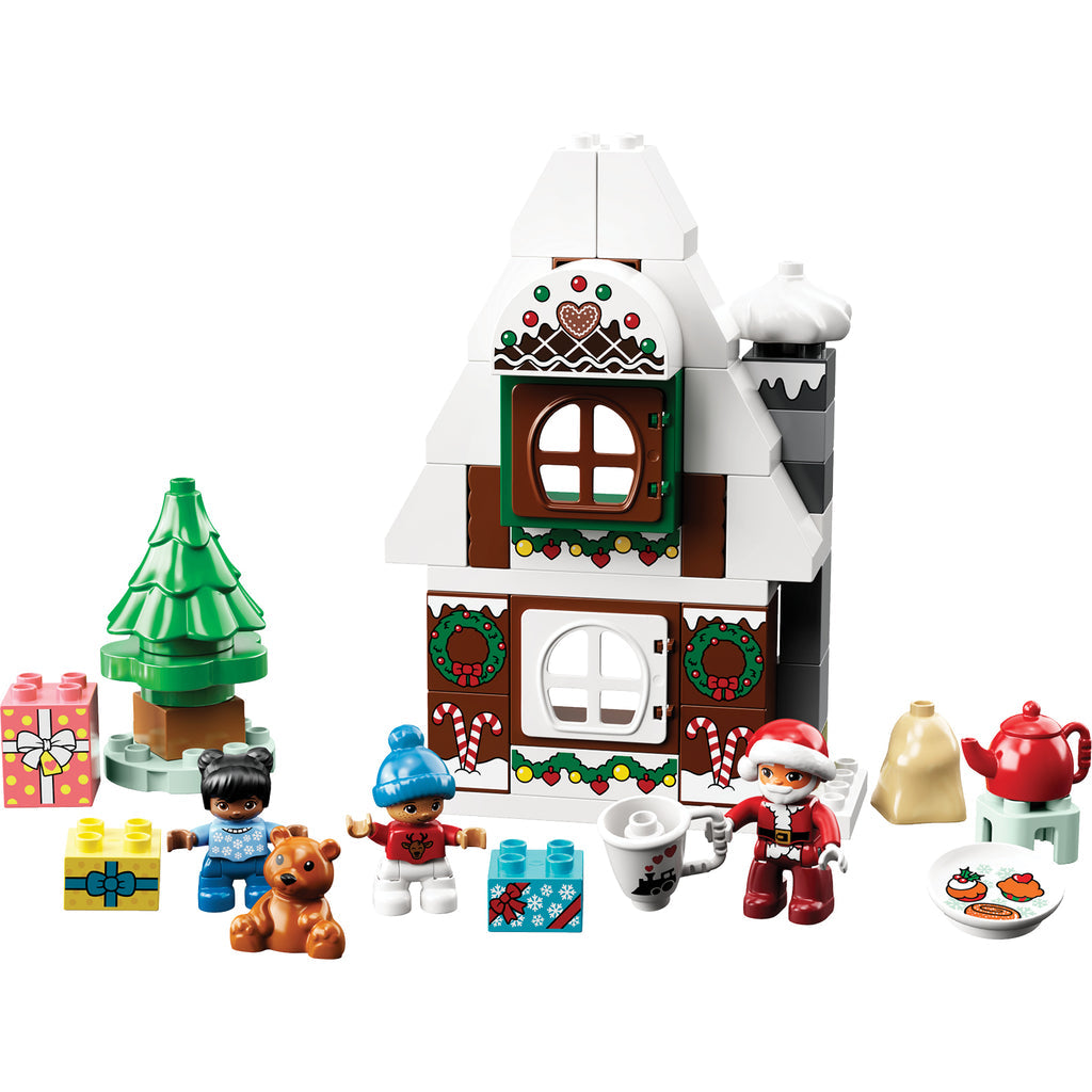 LEGO® DUPLO™ Santa's Gingerbread House - Đồ chơi lắp ráp Ngôi Nhà Bánh Gừng Giáng Sinh LEGO 10976 - Hình ảnh chi tiết 2