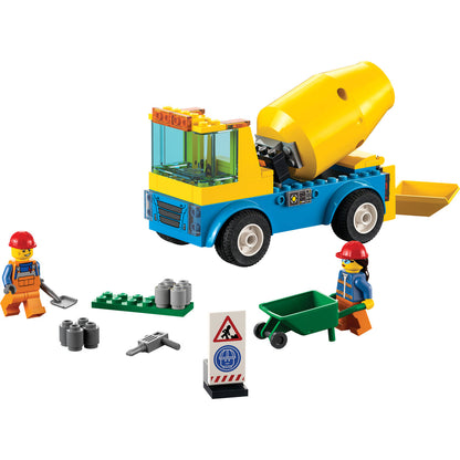 LEGO® City Cement Mixer Truck - Xe Trộn Bê Tông Chính Hãng - LEGO 60325 - Hình ảnh chi tiết 2
