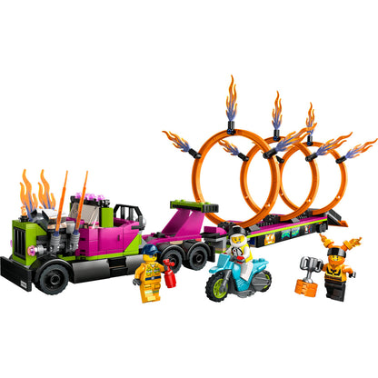 LEGO® City Stunt Truck & Ring of Fire Challenge - Đồ Chơi Lắp Ráp Xe Tải Biểu Diễn Mạo Hiểm LEGO 60357 - Hình ảnh chi tiết 2