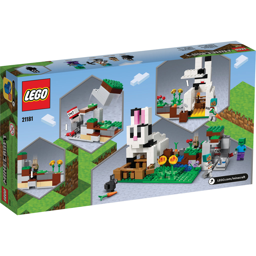 LEGO® Minecraft® The Rabbit Ranch - Đồ chơi lắp ráp Trang trại Thỏ - LEGO 21181 LEGO - ảnh 4 - LEGO Minecraft