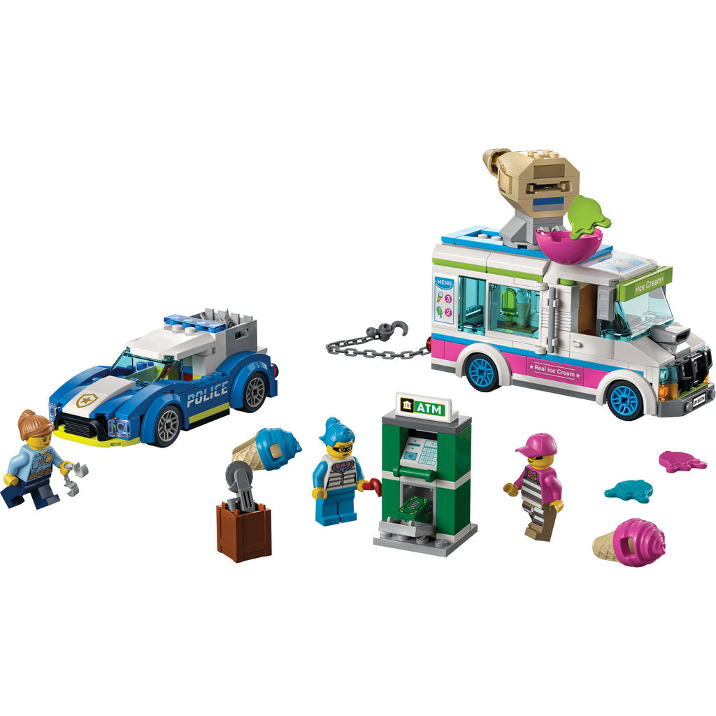 LEGO® City Cream Truck Police Chase - Đồ Chơi Lắp Ráp Cảnh Sát Truy Đuổi Xe Kem LEGO 60314 - Hình ảnh chi tiết 2