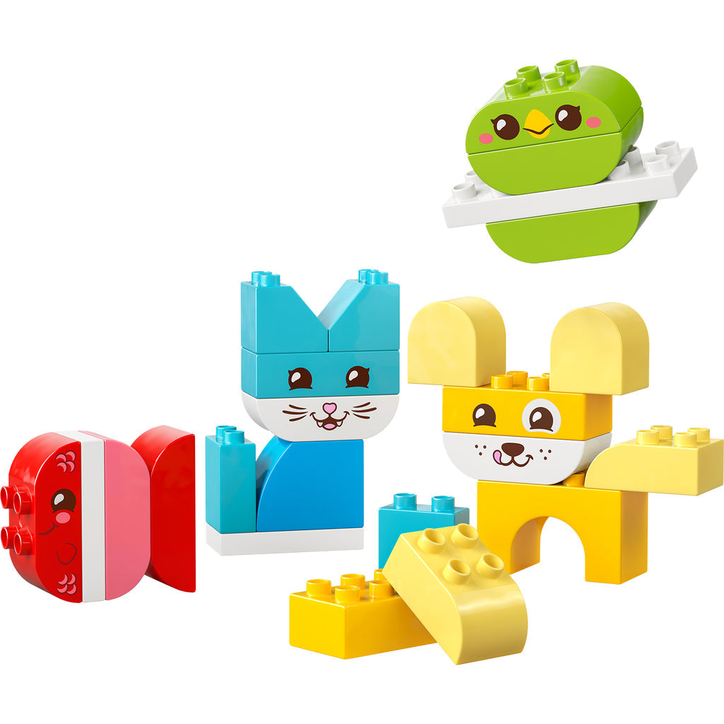 LEGO® DUPLO® My First 3-in-1 Creative Cute Pets - Bộ Đồ Chơi Lắp Ráp Thú Cưng Sáng Tạo - LEGO 10477 - Hình ảnh chi tiết 2