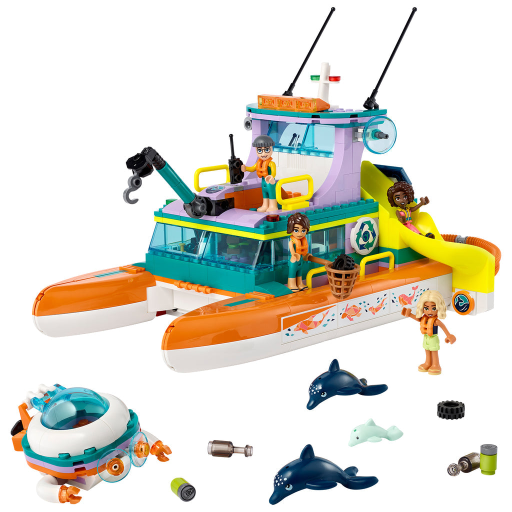 LEGO® Friends™ Sea Rescue Boat - Đồ chơi lắp ráp Tàu Cứu Hộ Biển - LEGO 41734 - Hình ảnh chi tiết 2