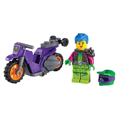 LEGO® City Wheelie Stunt Bike - Đồ chơi lắp ráp mô tô mạo hiểm bốc đầu - LEGO 60296 - Hình ảnh chi tiết 2