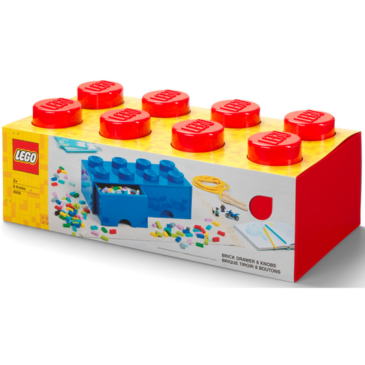 LEGO Brick Drawer 8 - Red | Hộp Ngăn Kéo Lưu Trữ 8 Nút | LEGO - Hình ảnh sản phẩm