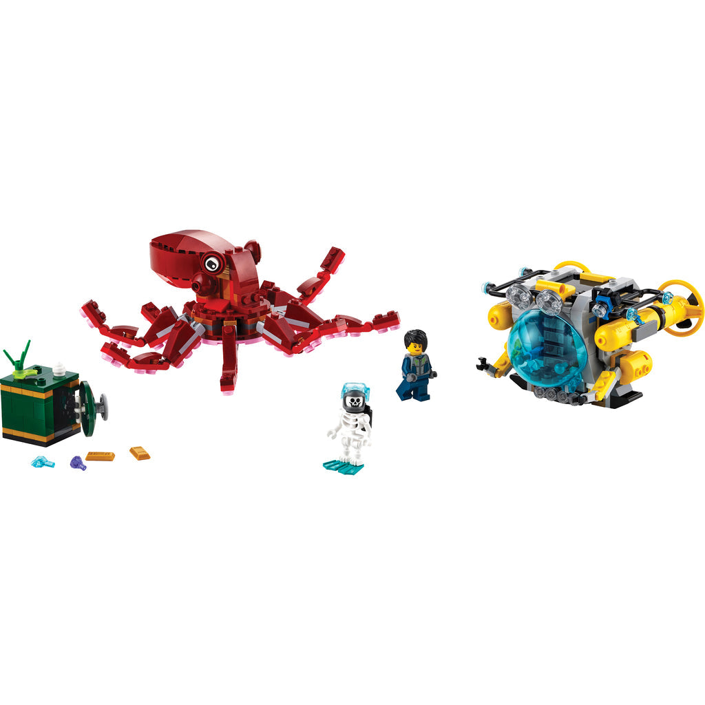 LEGO® Creator 3-in-1 Sunken Treasure Mission - Bộ Lắp Ráp Sứ Mệnh Kho Báu Dưới Biển - LEGO 31130 - Hình ảnh chi tiết 2