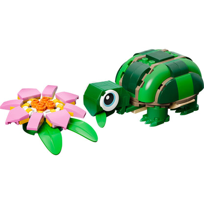 LEGO® Creator 3-in-1 Turtle with a Water Lily Flower - Đồ chơi lắp ráp Rùa và Hoa Súng 31377 - Hình ảnh chi tiết 2