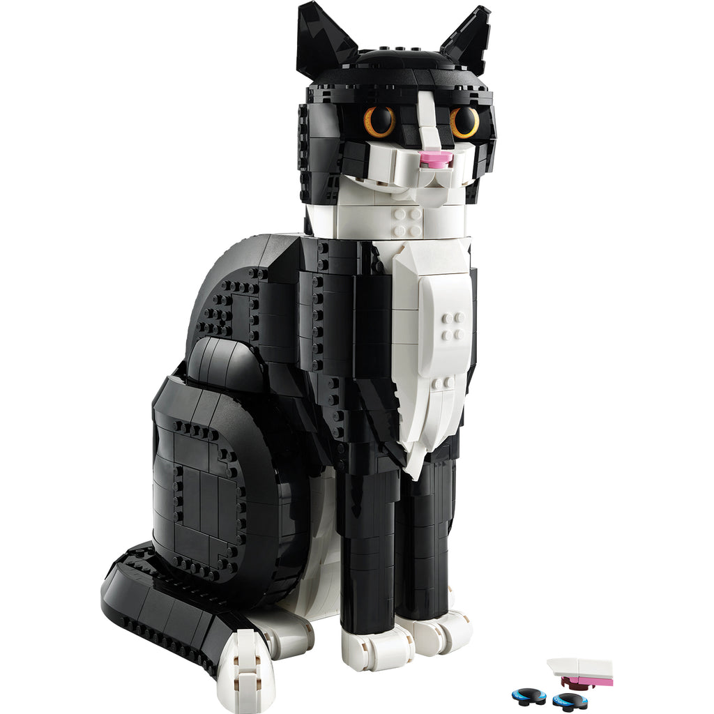 LEGO® Ideas Tuxedo Cat - Mô hình Mèo Đen Trắng Lắp Ráp - LEGO 21349 - Hình ảnh chi tiết 2