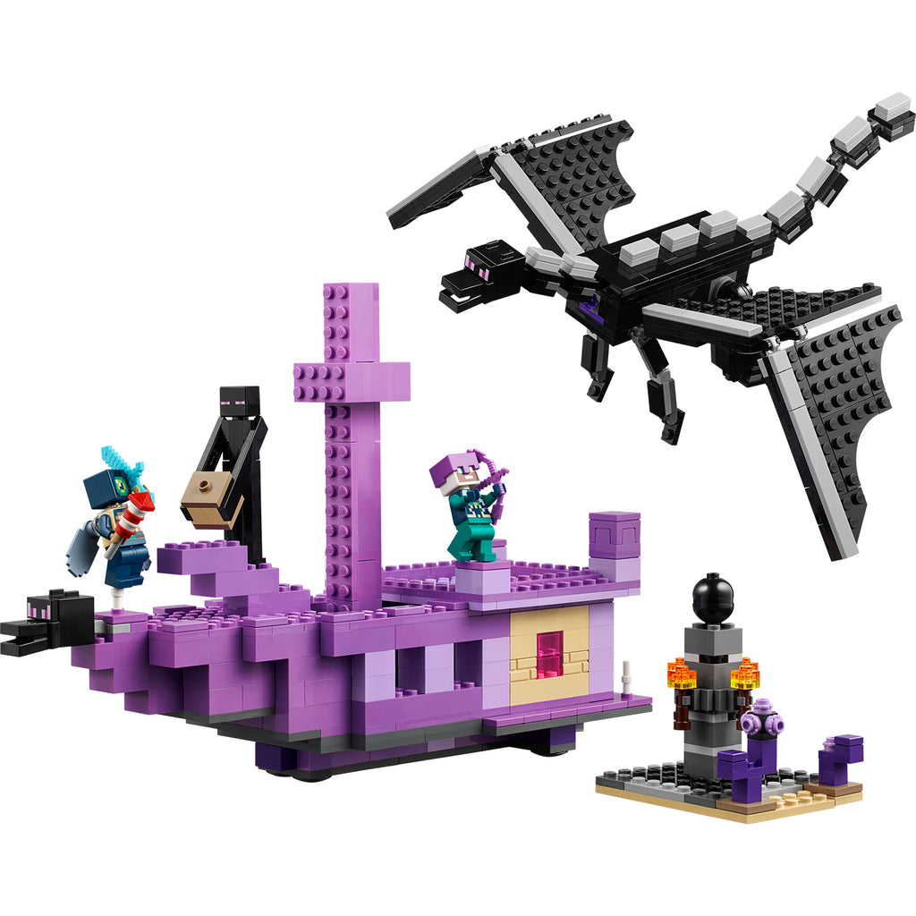 LEGO® Minecraft® The Ender Dragon and End Ship - Đồ chơi lắp ráp Rồng Ender và Tàu End Ship - LEGO 21264 - Hình ảnh chi tiết 2