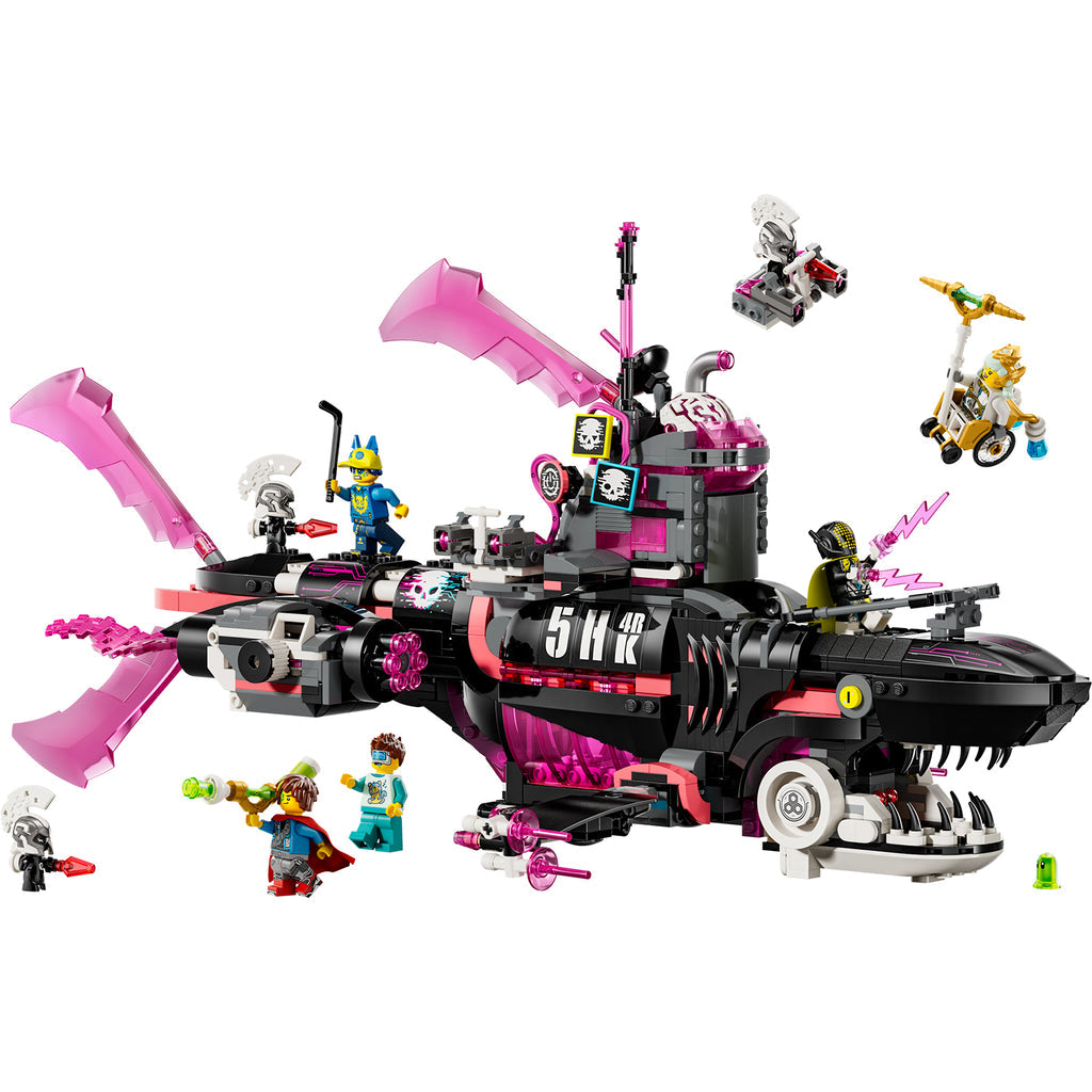LEGO® DREAMZzz™ Nightmare Shark Submarine - Bộ Lắp Ráp Tàu Ngầm Cá Mập 2 Trong 1 (71500) - Hình ảnh chi tiết 2
