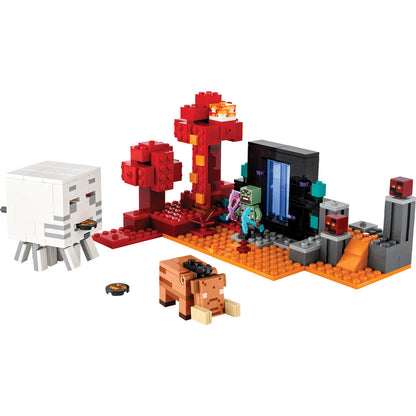 LEGO® Minecraft® The Nether Portal Ambush - Đồ Chơi Lắp Ráp Cổng Nether (21255) - Hình ảnh chi tiết 2