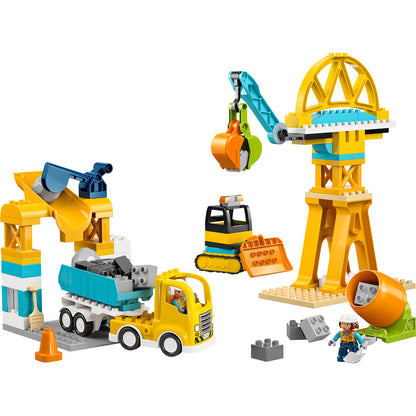 LEGO® DUPLO® Town 3-in-1 Construction Site and Vehicles - Bộ Đồ Chơi Công Trường Xây Dựng 3 Trong 1 - LEGO 10476 - Hình ảnh chi tiết 2