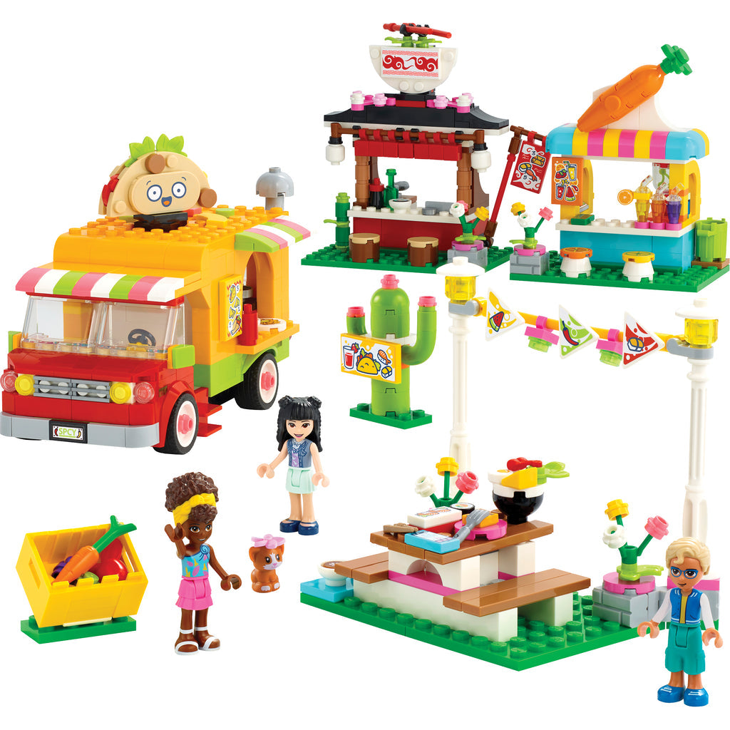 LEGO® Friends™ Street Food Market - Đồ Chơi Lắp Ráp Chợ Ẩm Thực Đường Phố - LEGO 41701 - Hình ảnh chi tiết 2