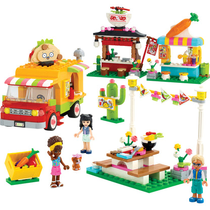 LEGO® Friends™ Street Food Market - Đồ Chơi Lắp Ráp Chợ Ẩm Thực Đường Phố - LEGO 41701 - Hình ảnh chi tiết 2