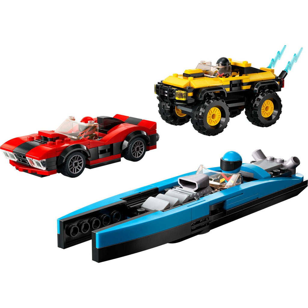 LEGO® City Combo Race Pack - Bộ Đồ Chơi Xe Đua 3 Trong 1 - LEGO 60395 - Hình ảnh chi tiết 2