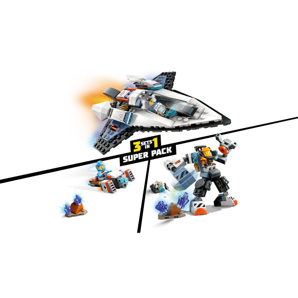 LEGO® City Space Explorers Pack - Bộ 3 Đồ Chơi Lắp Ráp Vũ Trụ - LEGO 60441 - Hình ảnh chi tiết 2
