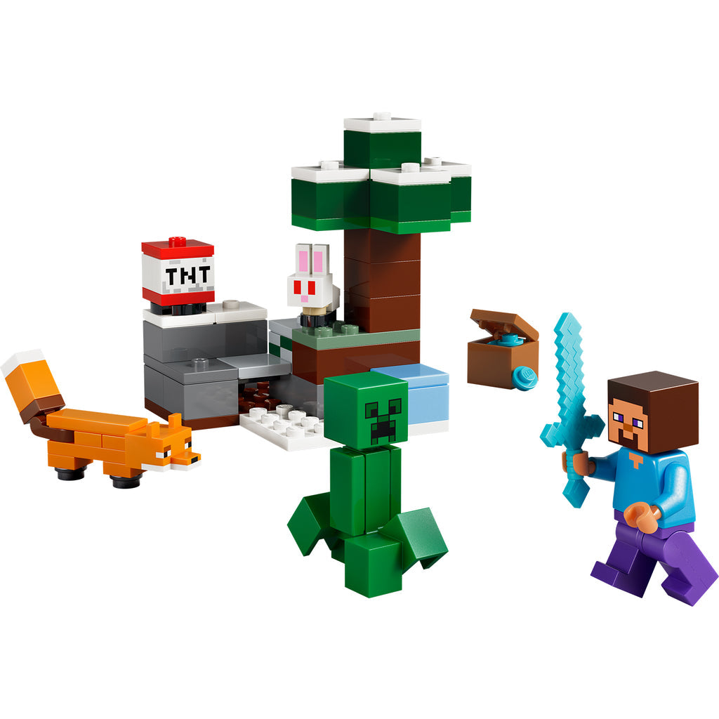 LEGO® Minecraft® Steve’s Taiga Adventure - Bộ Đồ Chơi Lắp Ráp Rừng Taiga LEGO 21583 - Hình ảnh chi tiết 2