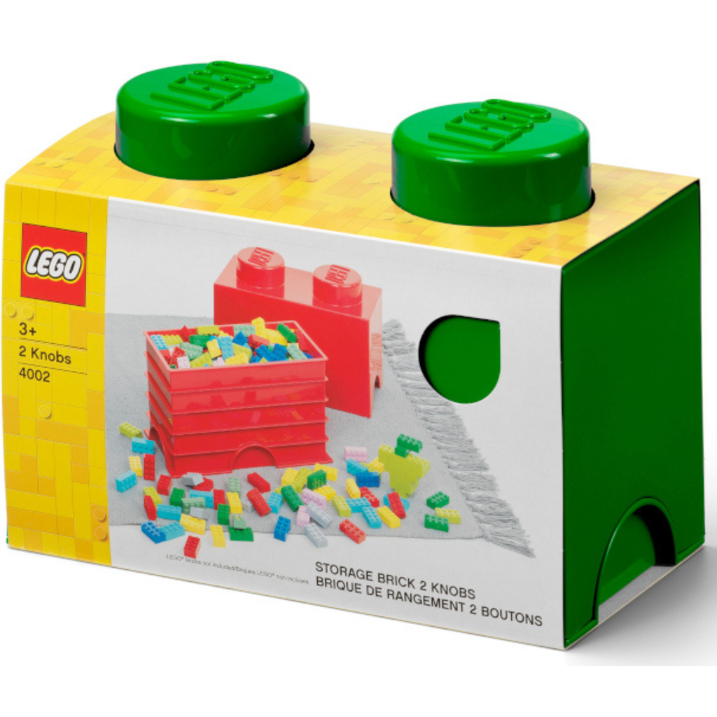 LEGO Storage Brick 2 Stud - Dark Green - Hộp đựng đồ chơi LEGO chính hãng - LEGO - Hình ảnh sản phẩm