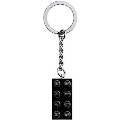 LEGO® Keyring 2x4 Stud – Black - Móc Khóa Gạch LEGO 2x4 Màu Đen Kim Loại - LEGO 853992 - Hình ảnh bổ sung 6