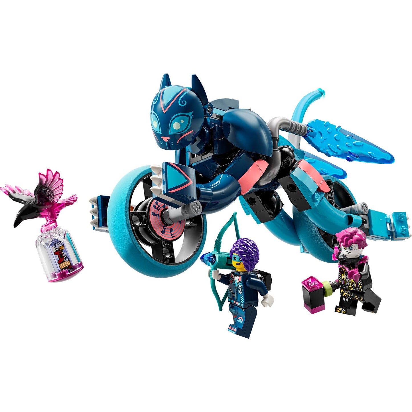 LEGO® DREAMZzz™ Zoey’s Cat Motorcycle - Mô hình Xe Mô Tô Mèo 2 Trong 1 - LEGO 71479 - Hình ảnh chi tiết 2