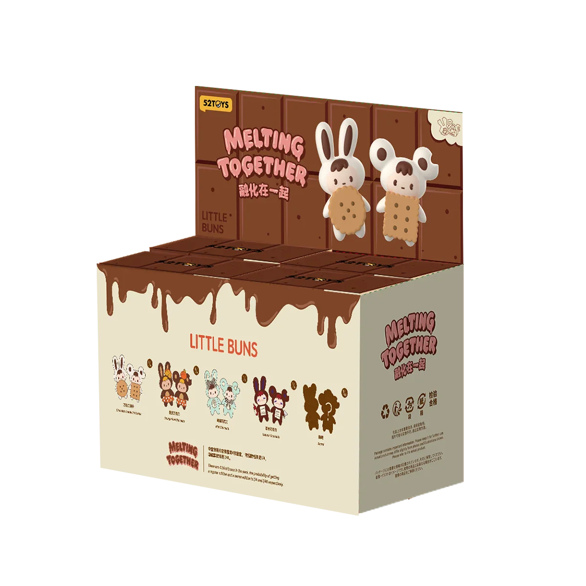 LITTLE BUNS MELTING TOGETHER - FRIDGE MAGNET BLIND BOX