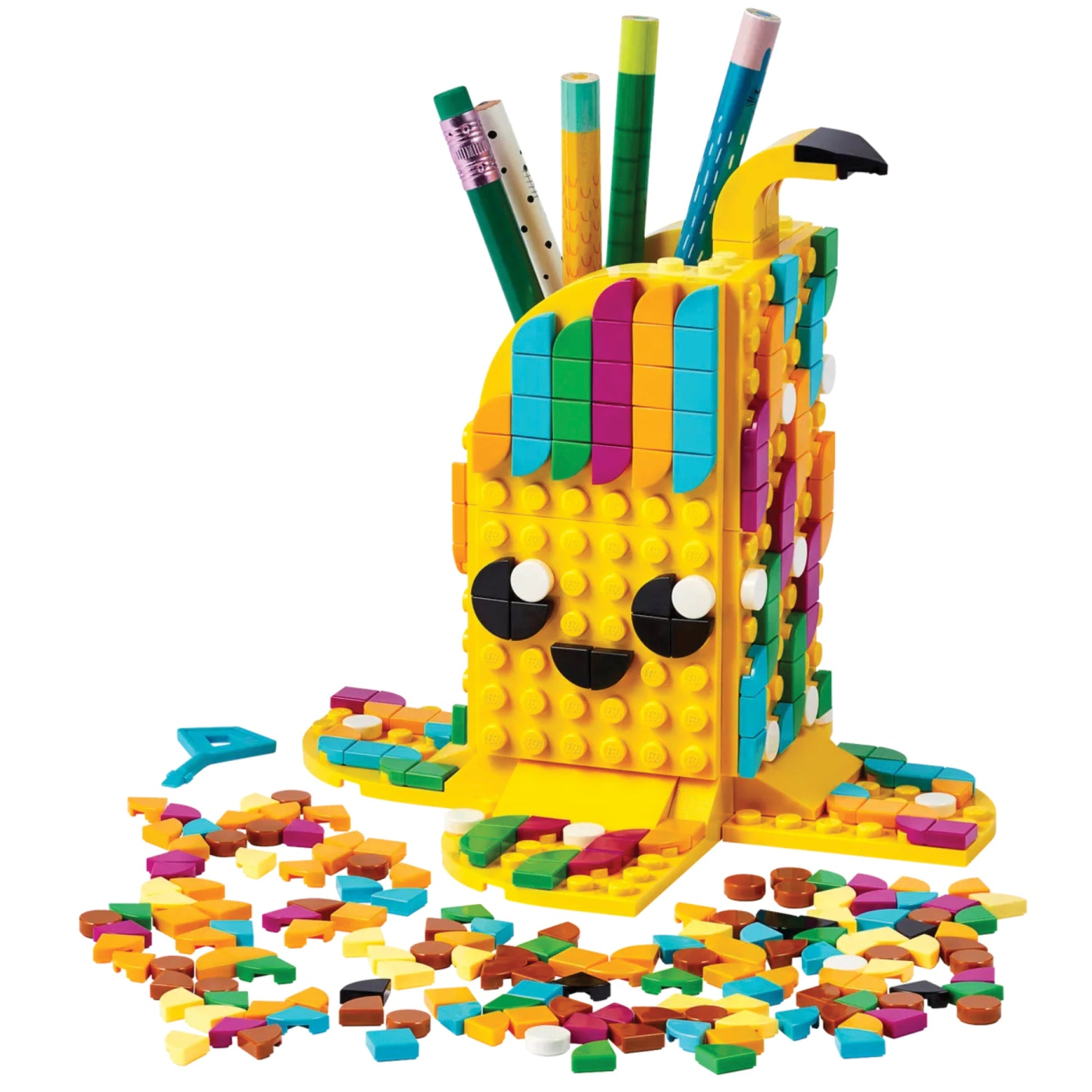 LEGO® DOTS™ Cute Banana Pen Holder - Khay Cắm Bút Hình Chuối Sáng Tạo - LEGO 41948 - Hình ảnh chi tiết 2
