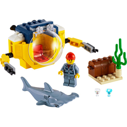 LEGO® City Ocean Mini-Submarine - Tàu Ngầm Mini Thám Hiểm Đại Dương - LEGO 60263 - Hình ảnh chi tiết 2