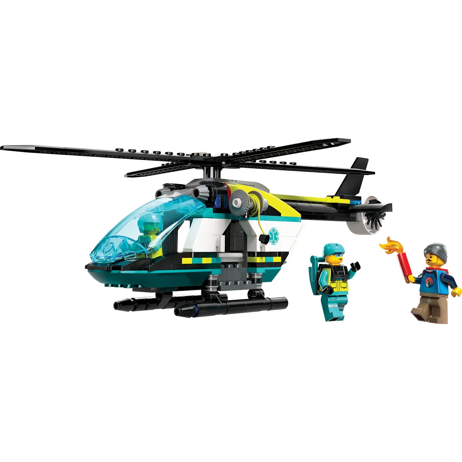 LEGO® City Emergency Rescue Helicopter - Trực Thăng Cứu Hộ Khẩn Cấp - LEGO 60405 - Hình ảnh chi tiết 2
