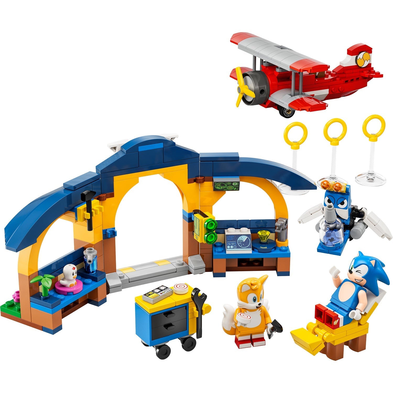 LEGO® Sonic the Hedgehog™ Tails Workshop and Tornado Plane - Đồ Chơi Lắp Ráp Xưởng Của Tails Và Máy Bay Tornado - LEGO 76991 - Hình ảnh chi tiết 2