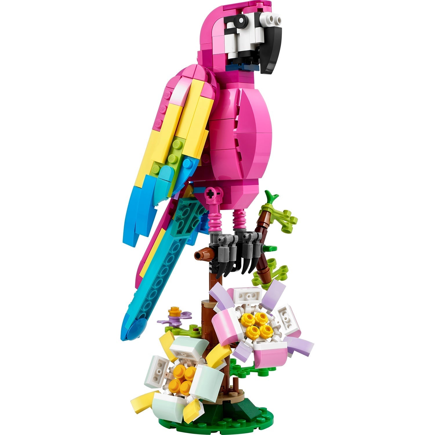 LEGO® Creator 3-in-1 Exotic Pink Parrot - Đồ Chơi Lắp Ráp Vẹt Hồng 3-trong-1 LEGO 31144 - Hình ảnh chi tiết 2