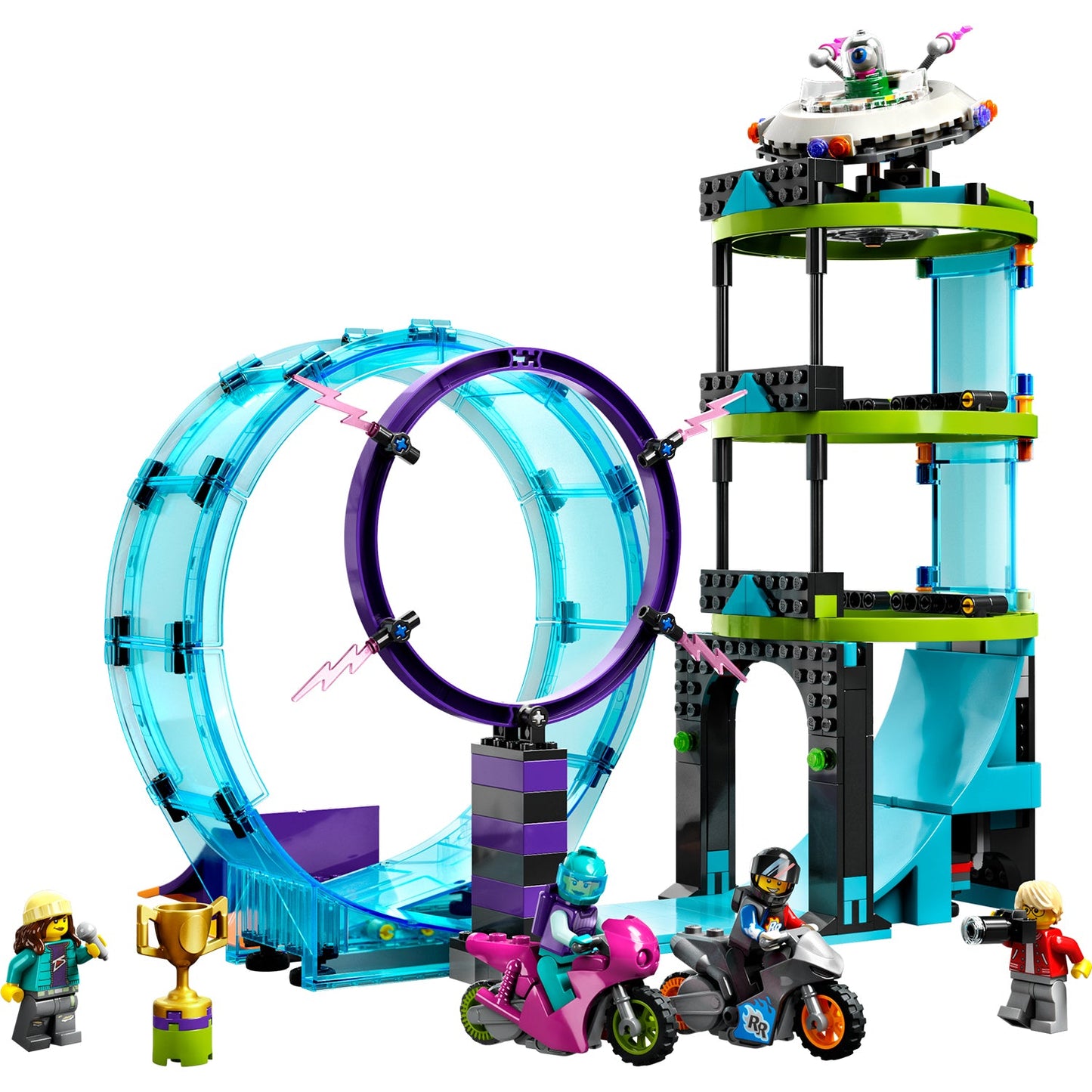 LEGO® City Ultimate Stunt Riders Challenge Đồ Chơi Lắp Ráp Thử Thách Nhào Lộn LEGO 60361 - Hình ảnh chi tiết 2