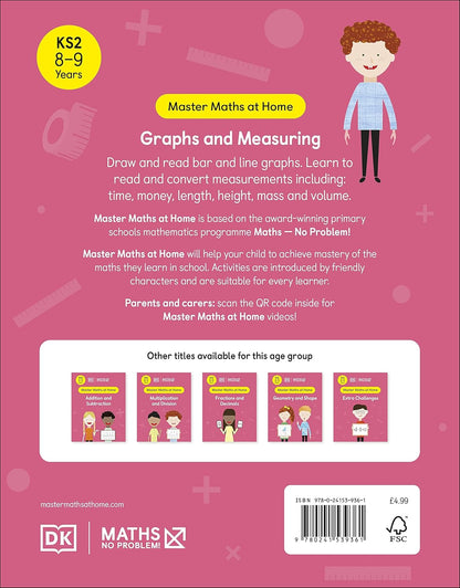 MATHS - NO PROBLEM! AGES 8-9: GRAPHS AND MEASURING_DK 1125