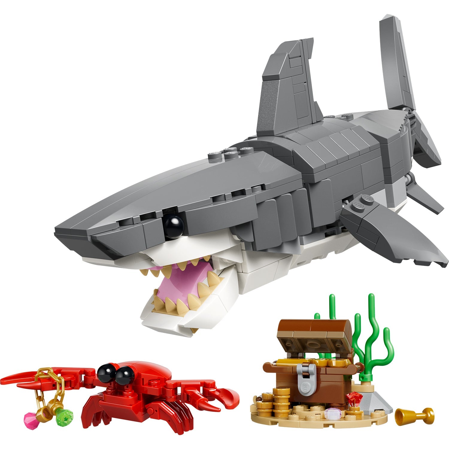 LEGO® Creator 3 in 1 Fierce Shark with a Treasure Chest - Bộ Lắp Ráp Cá Mập 3 Trong 1 - LEGO 31381 - Hình ảnh chi tiết 2