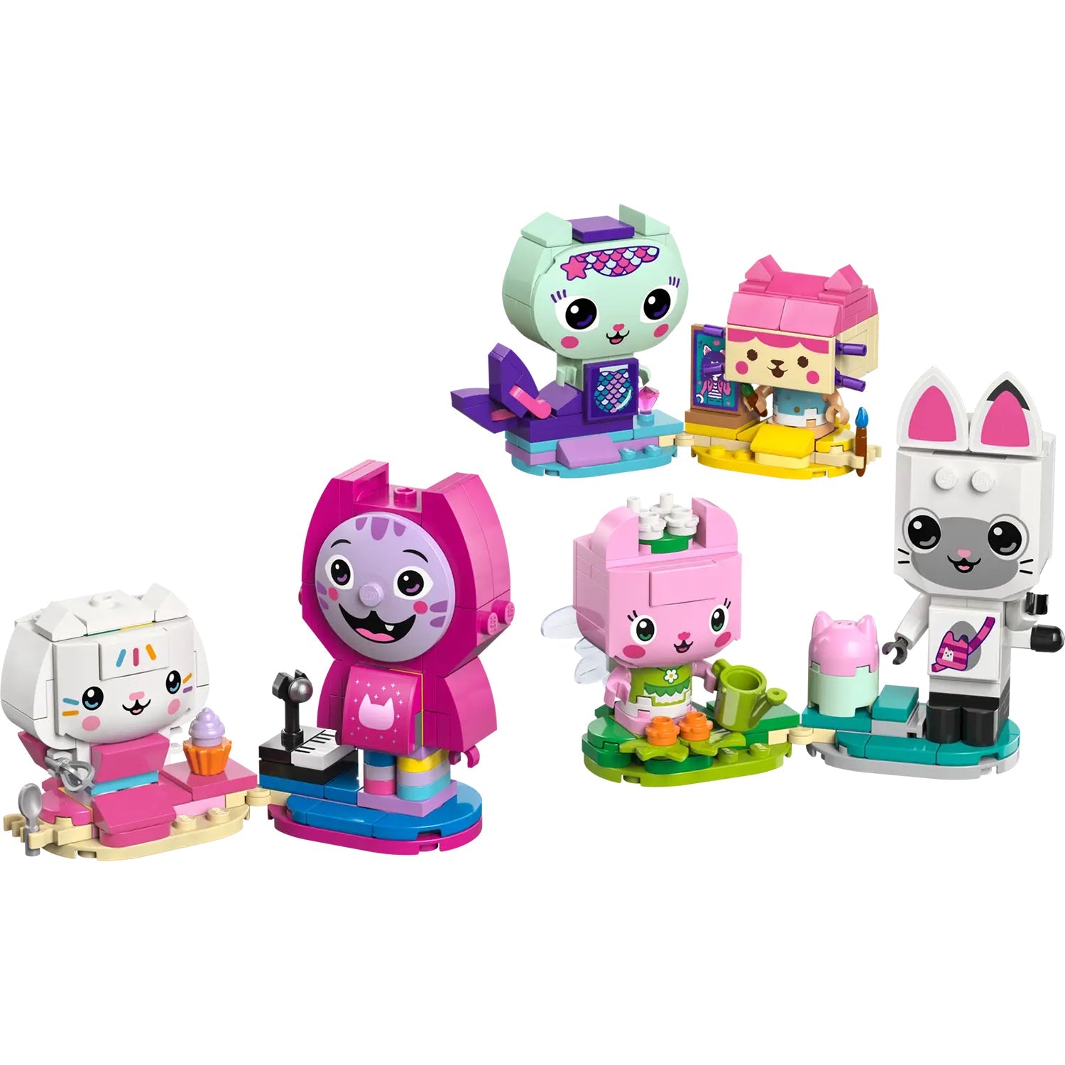 LEGO® Gabby’s Dollhouse Gabby’s Brick-Built Cat Friends - Bộ lắp ráp mô hình mèo - LEGO 11215 - Hình ảnh chi tiết 2