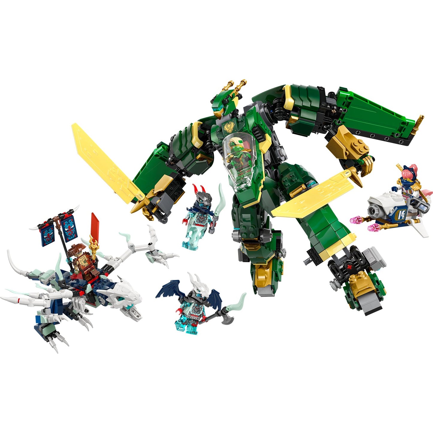 LEGO® NINJAGO® Lloyd’s Jet Mech - Robot Biến Hình 2 Trong 1 - LEGO 71845 - Hình ảnh chi tiết 2