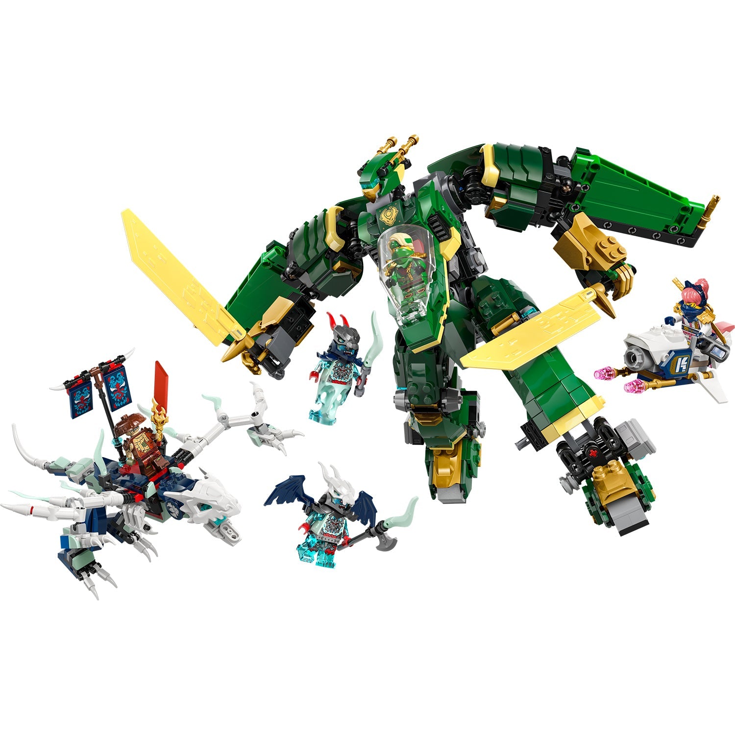 LEGO® NINJAGO® Lloyd’s Jet Mech - Robot Biến Hình 2 Trong 1 - LEGO 71845 - Hình ảnh chi tiết 2