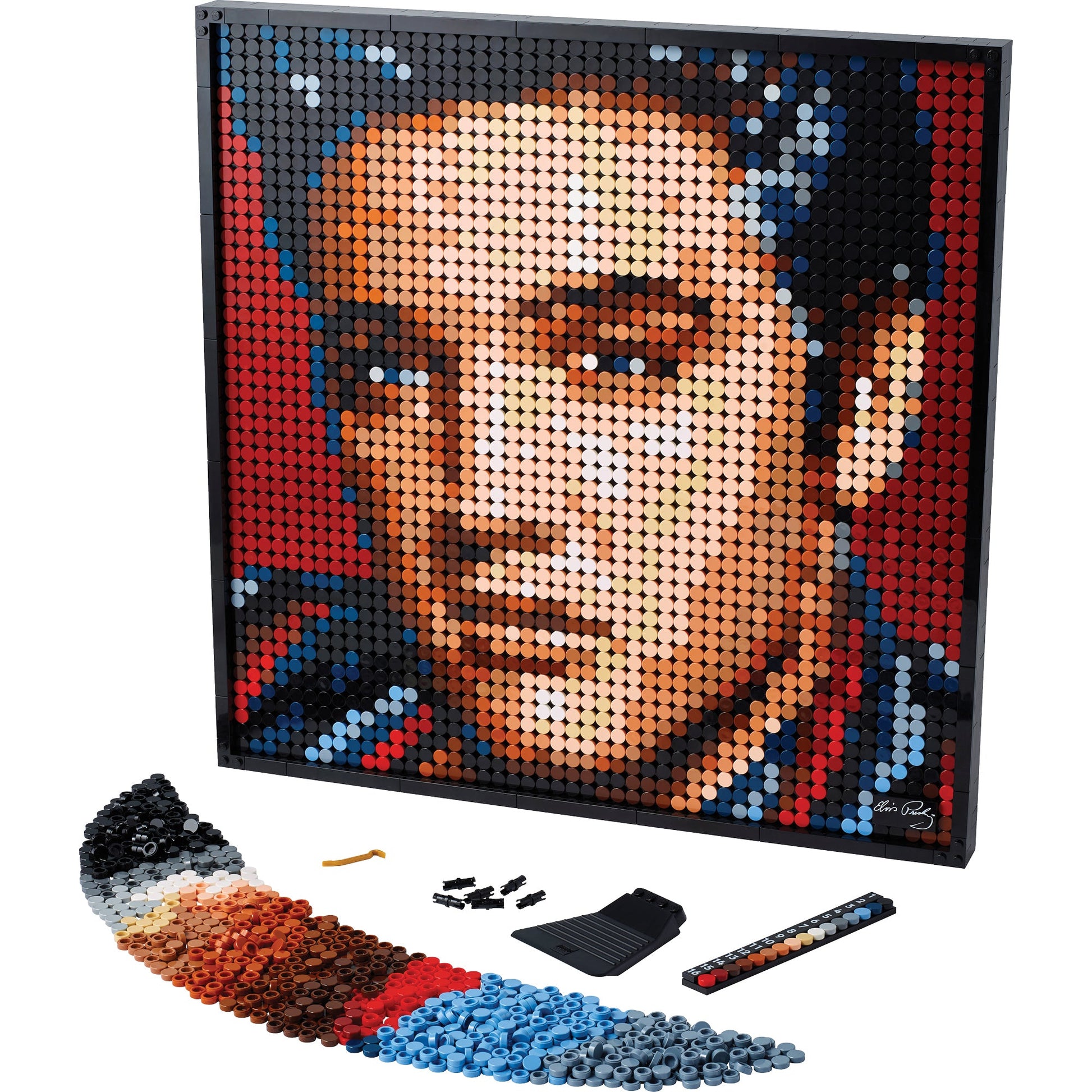 LEGO® Art Elvis Presley “The King” - Tranh Lắp Ráp Nghệ Thuật - LEGO 31204 - Hình ảnh chi tiết 2