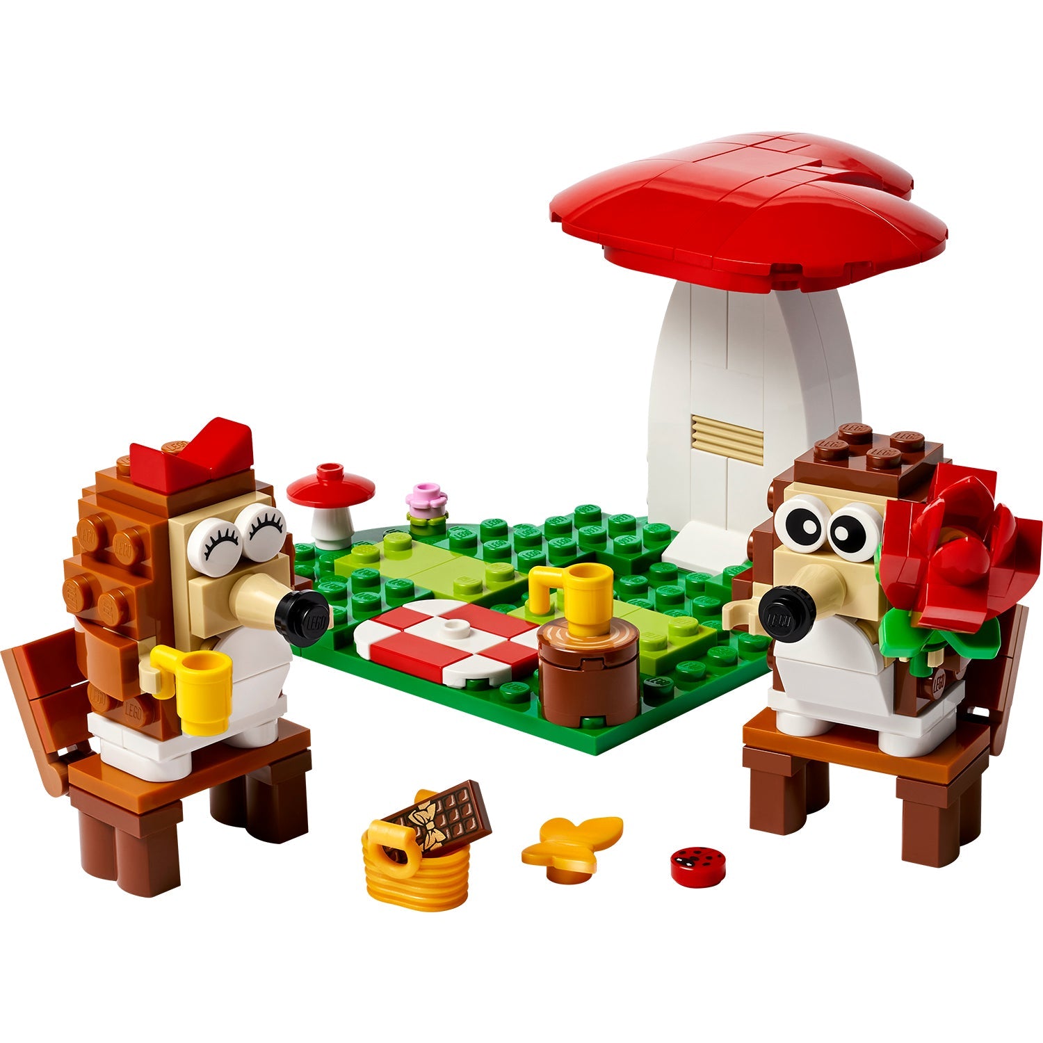 LEGO® Hedgehog Picnic Date - Bộ Lắp Ráp Mô Hình Nhím Đi Dã Ngoại - LEGO 40711 - Hình ảnh chi tiết 2